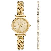 Relógio Fossil Feminino Carlie Dourado - Es5387set/1dn - 1