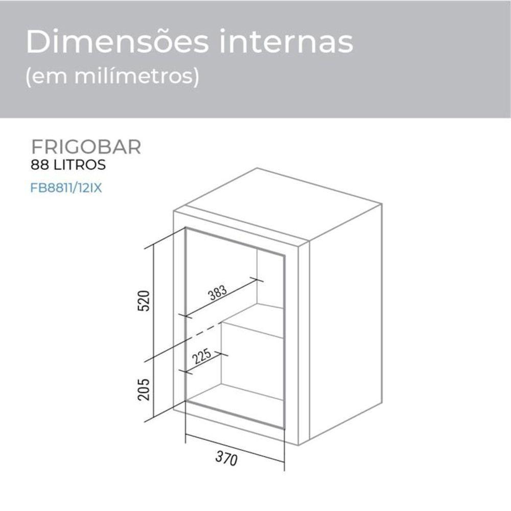 Frigobar 88 Litros Inox Suggar 110V - 4