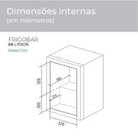 Frigobar 88 Litros Inox Suggar 110V
