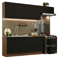 Cozinha Completa 260002 Com Armário E Balcão Rustic/Preto - 10