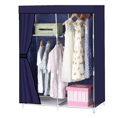 Guarda Roupa Portatil Cabideiro Prateleira Sapateira Organizador Quarto Caixas Armario Praia Camping Cor:preto