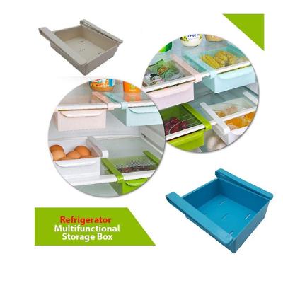 Gaveta Para Geladeira Multiuso Organizador Para Legumes Verduras Refrigerador Acessorios Maquiagem Portatil Cor:vermelho