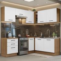 Cozinha Completa 399002 Com Armário E Balcão Rustic/Branco - 1