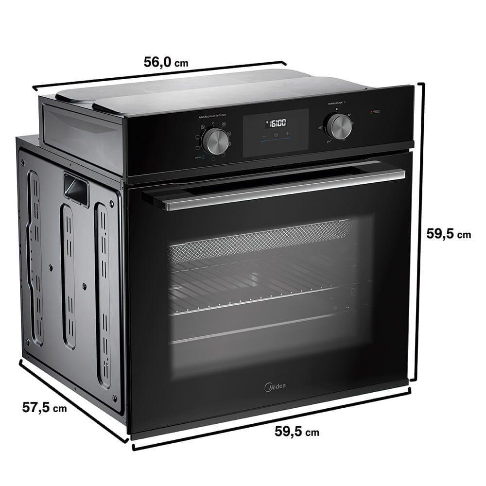 Forno Elétrico de Embutir 80L Digital com Air Fryer Midea TSD80P2 - 220V - 5