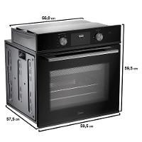 Forno Elétrico de Embutir 80L Digital com Air Fryer Midea TSD80P2 - 220V - 5