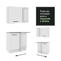 Cozinha Completa 399002 Com Armário E Balcão Branco Branco - 3