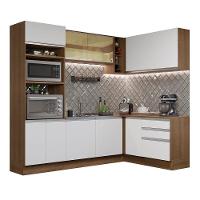 Cozinha Completa 399002 Com Armário E Balcão Rustic/Branco - 10