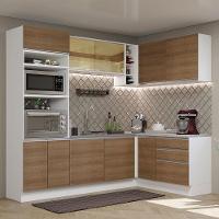 Cozinha Completa 399002 Com Armário E Balcão Branco/Rustic - 1