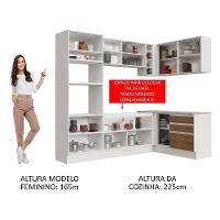 Cozinha Completa 399002 Com Armário E Balcão Branco/Rustic - 7