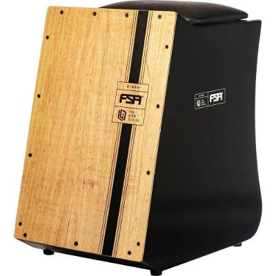 Cajon Fsa Lite Gibão Ltg-01 Preto Corpo Em Mdf