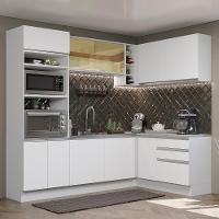 Cozinha Completa 399002 Com Armário E Balcão Branco Branco - 1