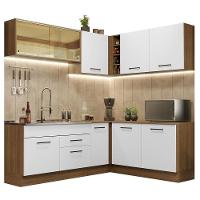 Cozinha Completa 389001 Com Armário E Balcão Rustic/Branco - 10
