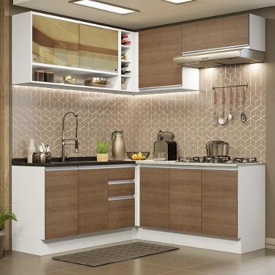 Cozinha Completa 349002 Com Armário E Balcão Branco/Rustic
