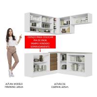 Cozinha Completa 349002 Com Armário E Balcão Branco/Rustic - 7