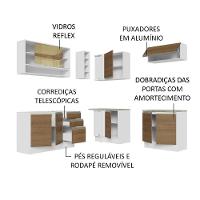 Cozinha Completa 349002 Com Armário E Balcão Branco/Rustic - 8