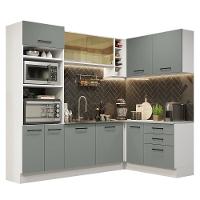 Cozinha Completa 399001 Com Armário E Balcão Branco/Cinza - 10