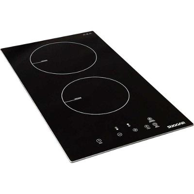 Cooktop de Indução Suggar FG0222VC 2 Bocas Vitrocerâmico com Painel Digital Preto 220V