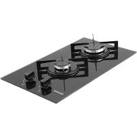 Fogão De Mesa Cooktop 2 Bocas Vidro Preto À Gás Suggar FG2002VP Bivolt - 5