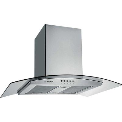 Coifa de Ilha Suggar Jade 90cm em Inox e Vidro com Exaustor Depurador Inox 220V