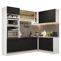 Cozinha Completa 399001 Com Armário E Balcão Branco/Preto - 19