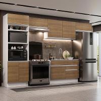 Cozinha Completa 350001 Com Armário E Balcão Branco/Rustic - 1