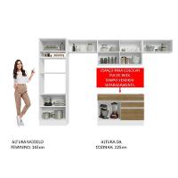 Cozinha Completa 350001 Com Armário E Balcão Branco/Rustic - 7