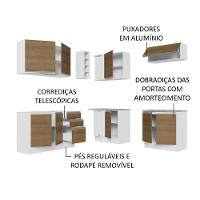 Cozinha Completa 349003 Com Armário E Balcão Branco/Rustic - 8