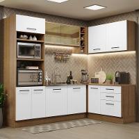 Cozinha Completa 399001 Com Armário E Balcão Rustic/Branco - 1