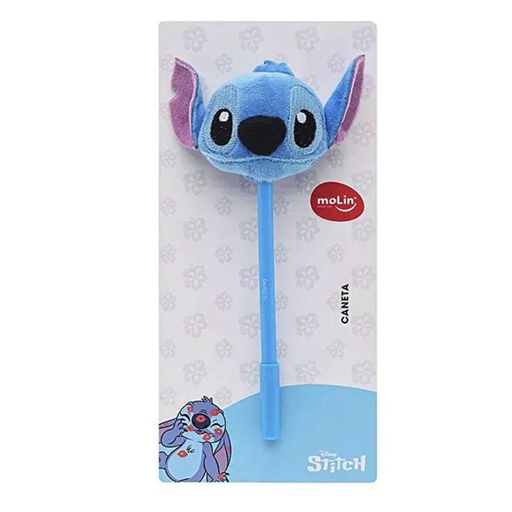 Caneta Esferográfica Stitch Face Plush 0.7mm - Molin - 1