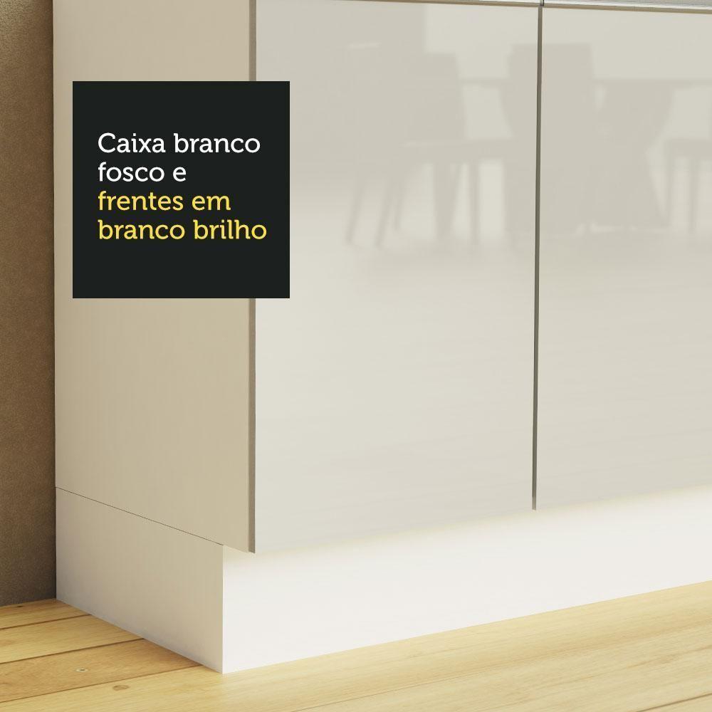 Cozinha Completa 459001 Armário E Balcão Branco Brilho - 5