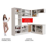 Cozinha Completa 419001 Com Armário E Balcão Branco/Rustic - 7