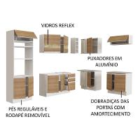 Cozinha Completa 419001 Com Armário E Balcão Branco/Rustic - 8