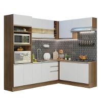 Cozinha Completa 419001 Com Armário E Balcão Rustic/Branco - 10