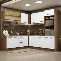 Cozinha Completa 459001 Com Armário E Balcão Rustic/Branco - 1
