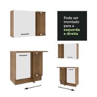 Cozinha Completa 459001 Com Armário E Balcão Rustic/Branco - 3