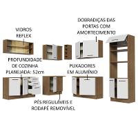 Cozinha Completa 459001 Com Armário E Balcão Rustic/Branco - 8