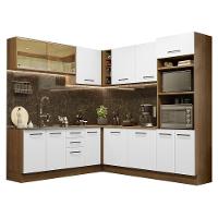 Cozinha Completa 459001 Com Armário E Balcão Rustic/Branco - 10