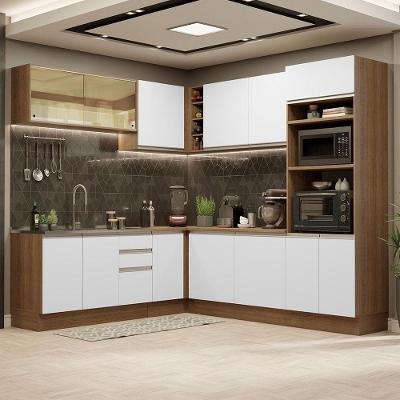 Cozinha Completa 459001 Com Armário E Balcão Rustic/Branco