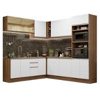 Cozinha Completa 459001 Com Armário E Balcão Rustic/Branco - 10
