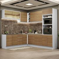 Cozinha Completa 459001 Com Armário E Balcão Branco/Rustic - 1