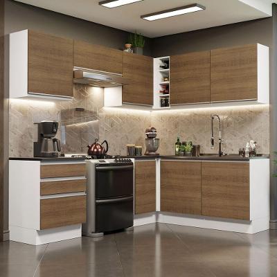 Cozinha Completa 409001 Com Armário E Balcão Branco/Rustic