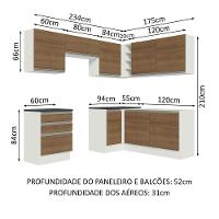 Cozinha Completa 409001 Com Armário E Balcão Branco/Rustic - 9