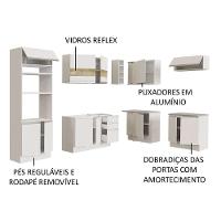 Cozinha Completa 419001 Com Armário E Balcão Branco Branco - 8