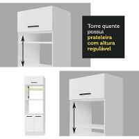 Cozinha Completa 459001 Com Armário E Balcão Branco Branco - 3