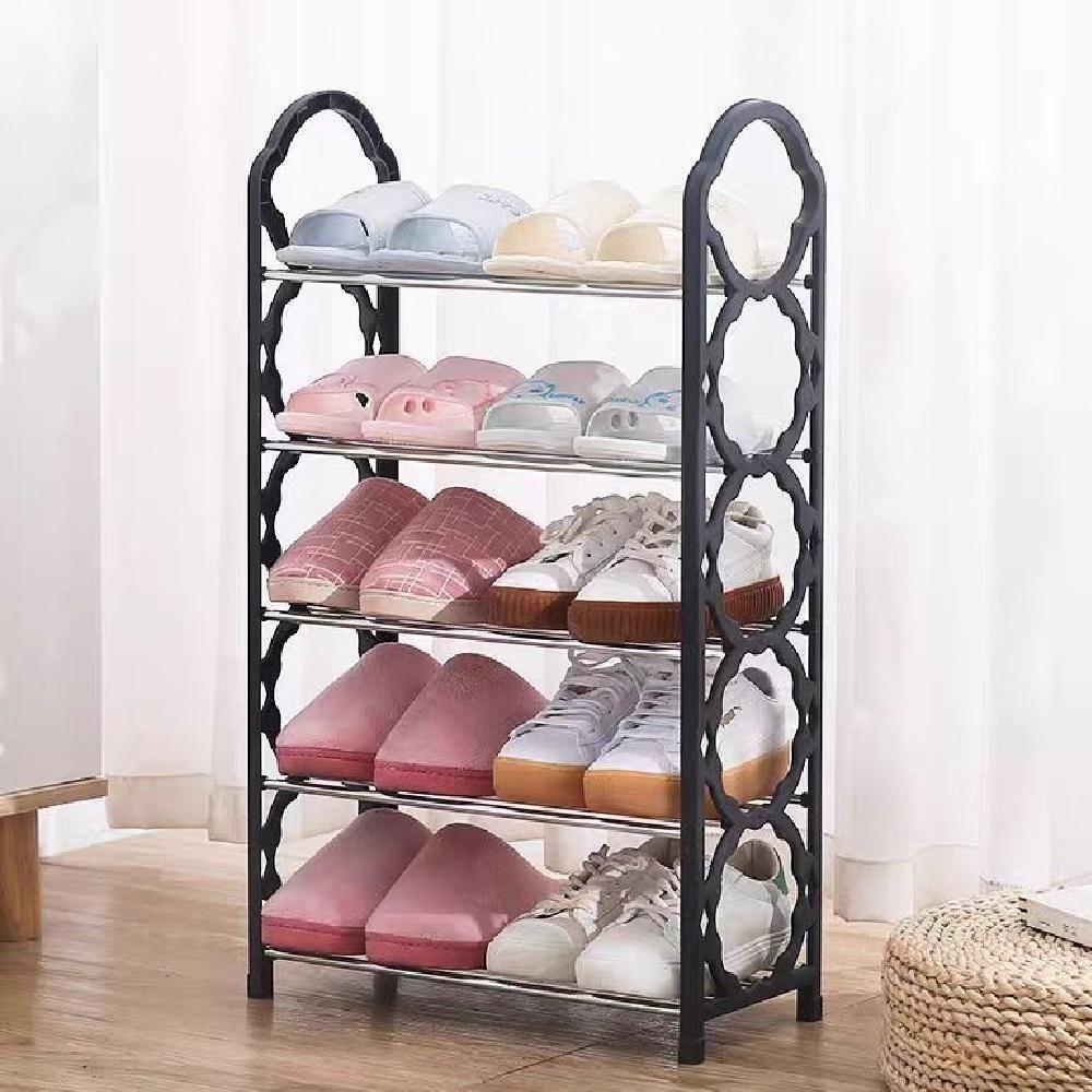 Prateleira Sapateira Vertical Multiuso Organizador Grande 10 Pares Closet Sala Lavanderia Pretonde Estante 5 Prateleiras - 3