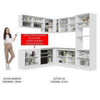 Cozinha Completa 459001 Com Armário E Balcão Branco/Preto - 7