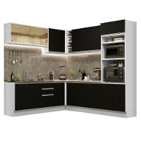 Cozinha Completa 459001 Com Armário E Balcão Branco/Preto - 10