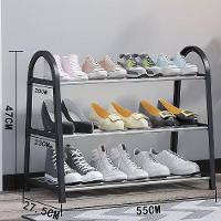 Sapateira Organizadora Estante Industrial Prateleira Porta Sapatos Tenis 3 Andares Rack 9 Pares Lavanderia Quarto Closet - 3