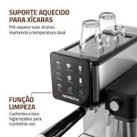 Cafeteira Espresso Mondial Dolce Latte Preto Com Inox C-28-ECL 1350W 220V - 6