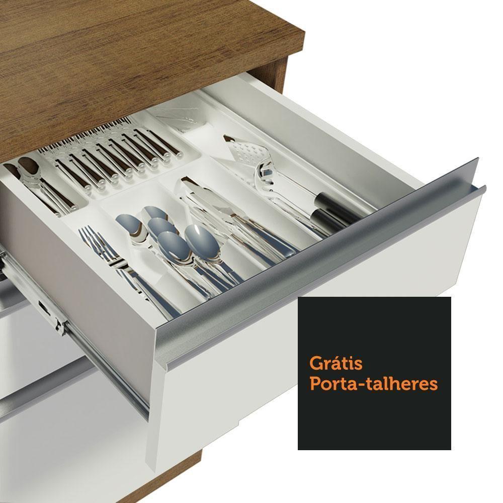 Cozinha Completa 349003 Com Armário E Balcão Rustic/Branco - 4